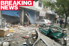 Video, ảnh: Nổ lớn ở nhà máy Trung Quốc, nhà cửa bị thổi bay