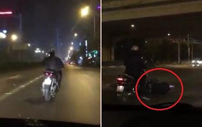 'Ma men' đi SH đánh võng như rang lạc và cái kết 'đo đường'