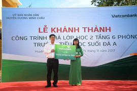 Khánh thành Trường Tiểu học Suối Đá A – tỉnh Tây Ninh do Vietcombank tài trợ 4 tỷ đồng
