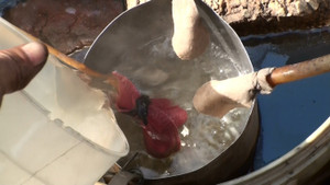 Ảnh: Chiết xuất tinh dầu thủ công như nấu rượu từ rau húng quế, kiếm bạc tỷ