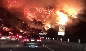 Video: Cháy rừng khủng khiếp như tận thế ở Los Angeles