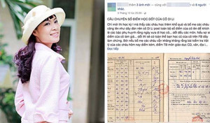 Nhà văn Di Li công khai bảng điểm 'học dốt' thời phổ thông khiến nhiều phụ huynh suy ngẫm