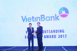 VietinBank nhận giải 'Ngân hàng Điện tử tiêu biểu nhất năm 2017'