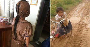 Xót xa cảnh học sinh đầu tóc lấm lem, lội bùn đến trường ở Đắk Lắk