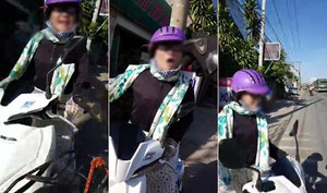 Clip: Cô gái lái xe tông vỡ đuôi xe người khác còn ngang ngược đòi bồi thường