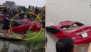 Clip: Trục vớt ô tô lao xuống sông lúc nửa đêm, 1 người chết ở Hải Dương