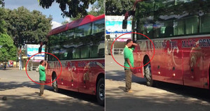 Clip cha rưng rưng nước mắt tiễn con đi học xa khiến dân mạng rơi lệ