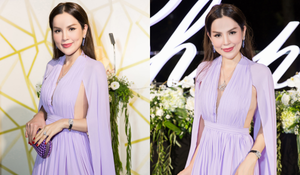 Hoa hậu Phương Lê diện trang sức kim cương hơn 2 tỷ đồng