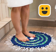 Biến áo phông cũ thành thảm chùi chân siêu đẹp cực bắt mắt