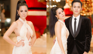 Lần hiếm hoi kiều nữ làng hài Nam Thư gây 'bão' vì hở quá bạo bên trai đẹp