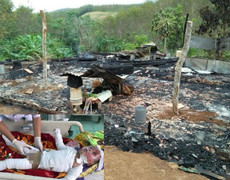 Tội nghiệp 2 cháu nhỏ gặp nạn do cháy nhà