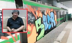 Tàu Cát Linh - Hà Đông bị vẽ bậy, chuyên gia mỹ thuật: 'Ở Đức đó là trào lưu nghệ thuật'