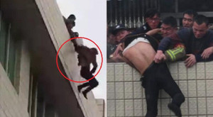 Clip: Thanh niên thất tình nhảy lầu tự tử, được cứu vẫn giãy giụa đòi chết