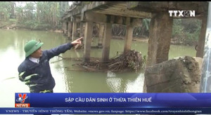 Sập cầu dân sinh ở Thừa Thiên Huế