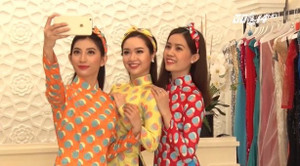 Áo dài Cô Ba: Xu hướng thời trang Tết 2018