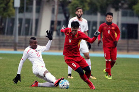 U23 Việt Nam căng mình đấu U23 Palestine dưới cái lạnh tê tái ở Trung Quốc