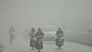Sương mù ở Hà Nội chứa lượng lớn bụi nguy hiểm