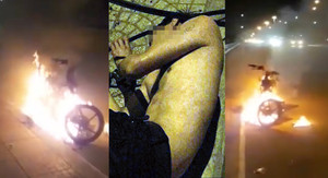 Nam thanh niên đốt xe, nhảy cầu tự tử rồi tri hô cầu cứu