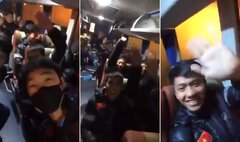 Clip: Các cầu thủ U23 Việt Nam gửi lời cảm ơn tới CĐV nước nhà