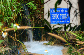 Đang bị xử phạt vì xả thải, doanh nghiệp vẫn ngang nhiên huỷ hoại kênh xanh