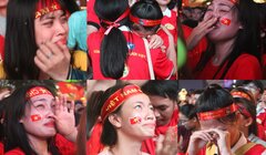 Ảnh: Người hâm mộ Sài Gòn khóc nức nở khi U23 Việt Nam thua vào phút cuối