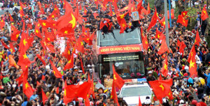 Trực tiếp lễ đón U23 Việt Nam về nước: Không khí sôi động chưa từng có