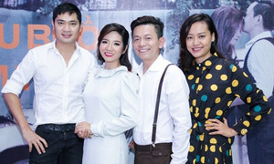 Hồng Ánh sánh đôi Minh Luân đến chúc mừng MV 400 triệu đồng của Tuấn Tú Bolero