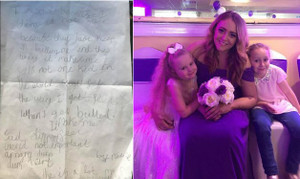 Bị bắt nạt, cô bé Anh viết mảnh giấy nhắn kêu cứu