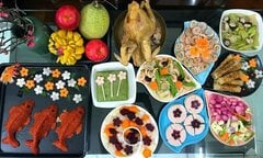 Cách bày mâm cỗ cúng ông Công, ông Táo về trời thật trang trọng