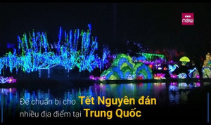 Không khí đón Tết Nguyên đán tràn ngập đường phố Trung Quốc