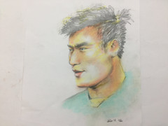 Nam sinh 1 tuần miệt mài ký hoạ tuyển thủ U23 Việt Nam