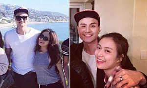 Siêu mẫu Vĩnh Thụy đón Giao thừa cùng gia đình Hoàng Thùy Linh