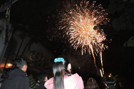 Pháo hoa rực trời, người dân cả nước nao nức đón năm mới Mậu Tuất 2018