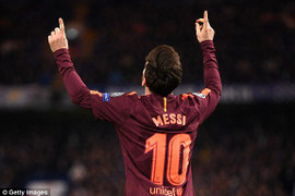 Messi ghi bàn thắng lịch sử, Barca hòa may mắn trước Chelsea