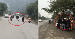 Clip: Nhóm thanh niên dàn hàng đánh võng thách thức CSGT, la làng ăn vạ khi bị bắt