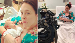 Người dẫn chương trình sinh con trên sóng trực tiếp