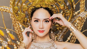 Hương Giang Idol khoe sắc vóc nổi bật tại cuộc thi Hoa hậu chuyển giới