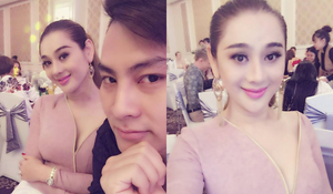 Lâm Khánh Chi hạnh phúc khi được chồng điển trai ân cần đưa đi diễn