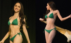 Hương Giang khoe thân hình nóng bỏng trong phần thi bikini tại 'Hoa hậu Chuyển giới’