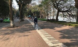Dự kiến bóc hết 20 loại gạch, lát mới đá tự nhiên vỉa hè hồ Gươm