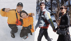 Văn Mai Hương - Bình An diện đồ đôi, nắm tay tình cảm ở Hàn Quốc