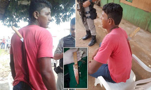 Dao cắm xuyên lưng đầm đìa máu, nam thanh niên vẫn tiệc tùng say sưa