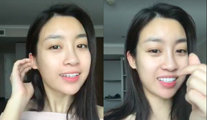 Hoa hậu Mỹ Linh tự tin khoe mặt mộc cực xinh đẹp