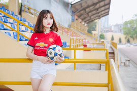 Ngắm nữ sinh An ninh khỏe khoắn trong trang phục thể thao