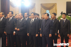 Ảnh: Các đoàn lãnh đạo Đảng, Nhà nước viếng nguyên Thủ tướng Phan Văn Khải