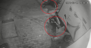 Clip: Trộm chó mất hết tính người, quăng thòng lọng cướp chó kéo lê cả chủ