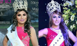 Á hậu lao vào cấu xé, đẩy ngã Hoa hậu ở cuộc thi nhan sắc chuyển giới