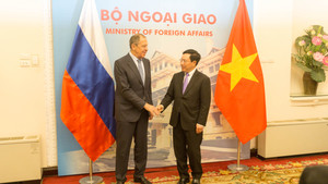 Ngoại trưởng Nga Lavrov hội đàm với Phó Thủ tướng Phạm Bình Minh