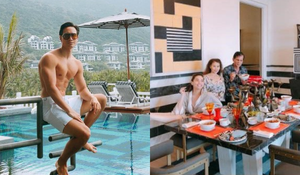 Kim Lý đưa cả gia đình Hà Hồ đi du lịch sau ồn ào kết hôn