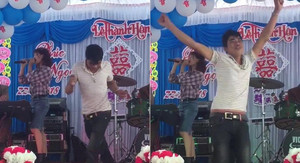Clip: 'Cặp bài trùng' hát, nhảy khuấy đảo đám cưới khiến quan khách nín lặng